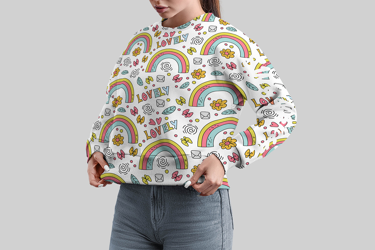 Boho Rainbow Seamless Pattern, a Pattern Graphic by Digital Studio (Photo 5 of 6)