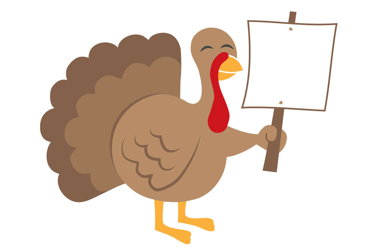 Turkeys with Signs, an Illustration by Illustrations by Jessie (Photo 4 of 5)