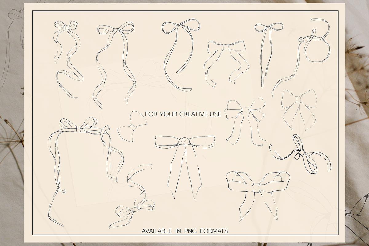 Elegant Bows & Frames – Clipart, a Decorative Illustration by NatalieArtsDenysenko (Photo 10 of 11)