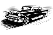 Classic Muscle Car SVG Bundle, an Object Graphic by jahid234 (Thumbnail 9 of 12)