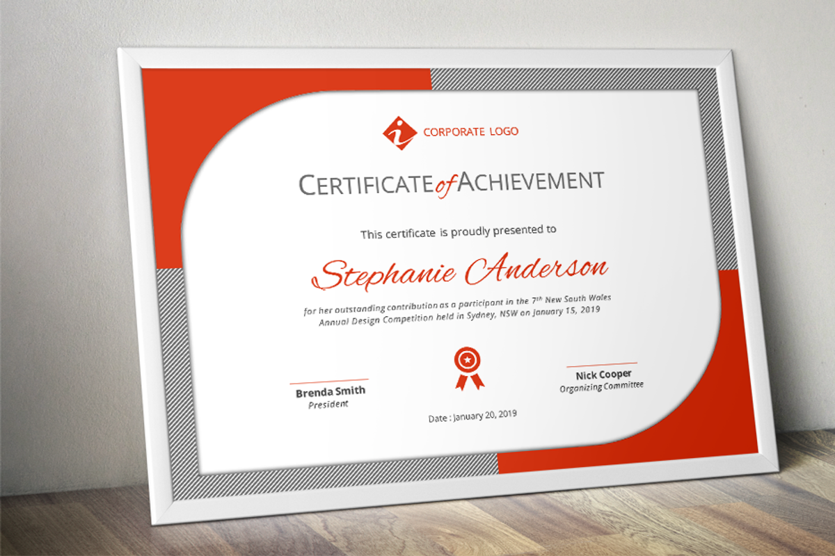 10 modern certificate docx bundle, a Stationery Template by Inkpower (Photo 6 of 10)