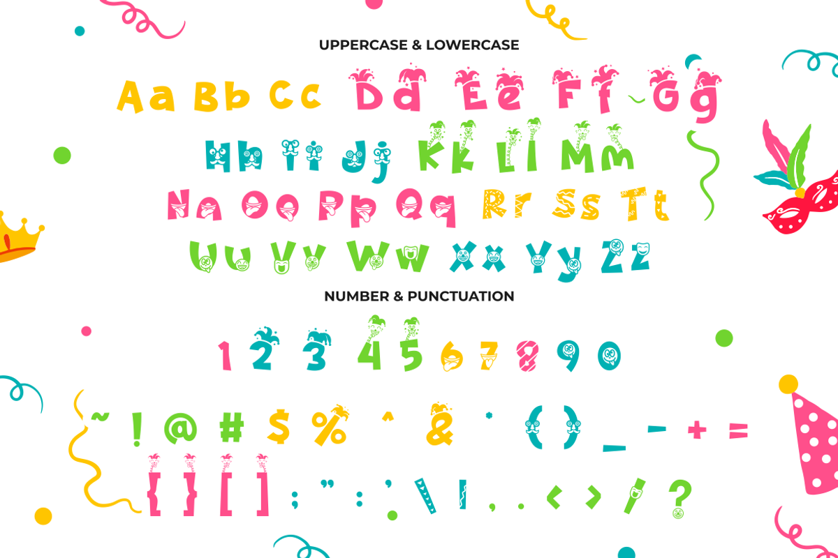 Night Clown - Quirky Clown Font, a Font by PutraCetol Studio (Photo 8 of 11)