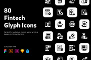 Set of Fintech Solid Icons, a Solid Icon by Brickclay (Thumbnail 1 of 7)
