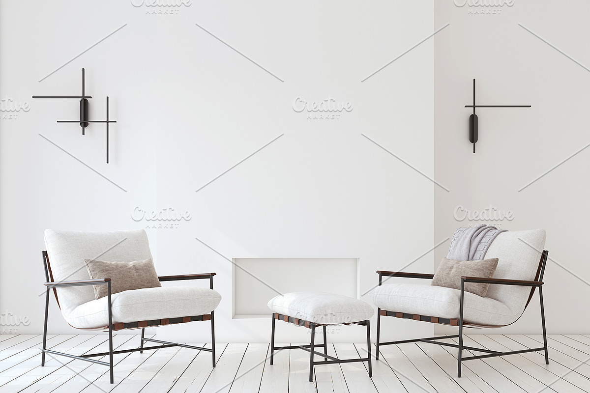 NEW-YORK APARTMENT Wall&Frame Mockup, a Print Template by MyHomeMockups (Photo 7 of 11)