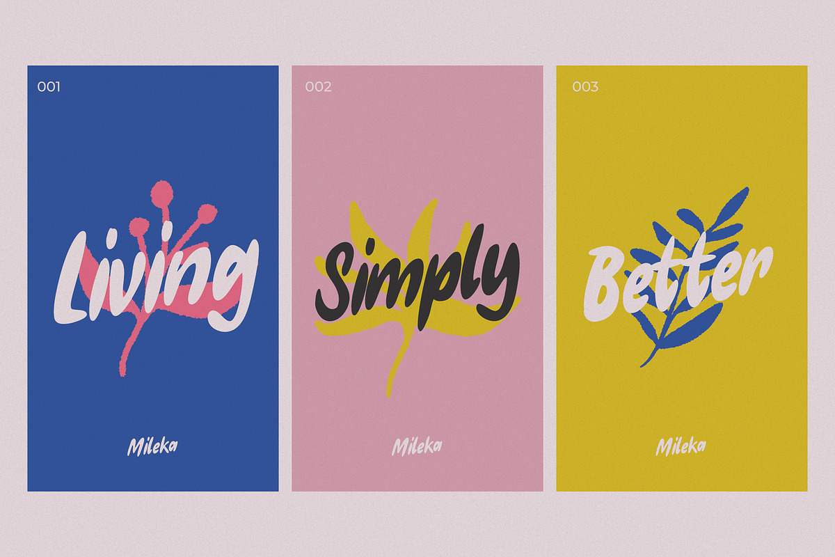 Mileka - Handmade Brush Script, a Font by Lettermine (Photo 5 of 10)