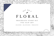 20 Floral Procreate Stamps & Brushes, a Brush Add-On by SorrDesign (Thumbnail 1 of 5)