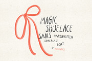 Magic Shoelace Sans Uppercase Font, a Handwritten Font by Perplexitics (Thumbnail 1 of 10)