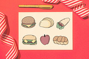 22 Tasty Fast Food with Drink, a Food Illustration by jongcreative (Thumbnail 5 of 5)