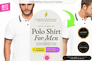Men Polo Shirt 10x Mock-ups, a Shirt Mockup by Mocca Mockups Store (Thumbnail 1 of 5)