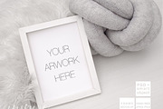 White 3:4 Ratio Frame Mockup, a Print Template by Inspire Mockups (Thumbnail 1 of 2)