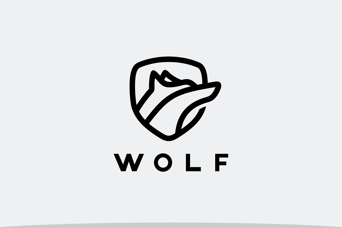 Wolf Head Logo, a Branding & Logo Template by Logosava (Photo 1 of 2)
