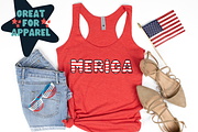 Meowica | A 4th of July Font Family, a Font by The Pretty Letters (Thumbnail 6 of 7)