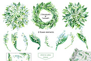 Lily of the Valley watercolor, an Illustration by ognivo (Thumbnail 2 of 3)