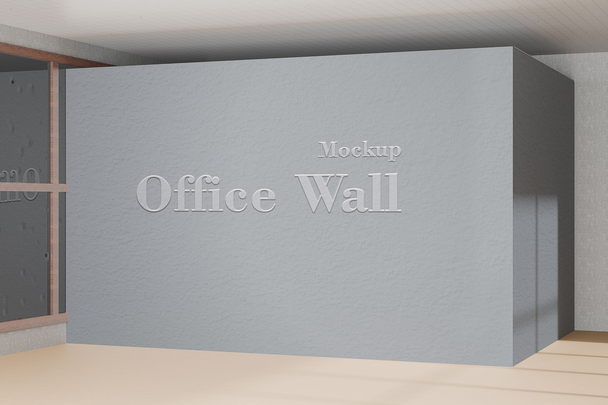 Office Wall Mockup, an Advertising Mockup by xavier_studio (Photo 3 of 5)