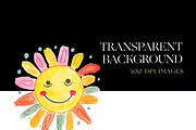 Happy Smiling Sun Clipart, Cute Sun, a Decorative Illustration by BrushstrokeArtGB (Thumbnail 7 of 9)