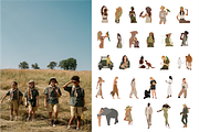 Summer collection, girls on safari, an Animal Illustration by Yana_mide (Thumbnail 2 of 9)
