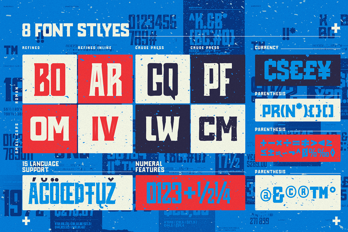 Blue Oil Co. | Vintage Font Family, a Serif Font by Tondi Type Studio (Photo 2 of 7)