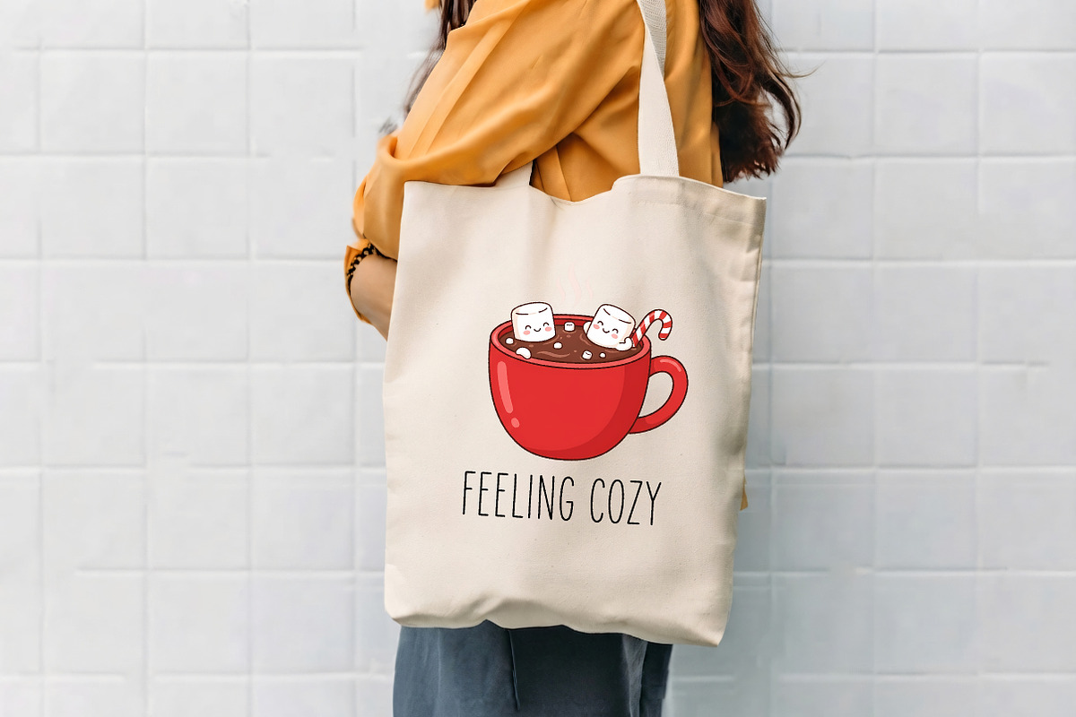 Feeling Cozy Hot Cocoa Mug PNG, a Seasonal Illustration by CrexoraLab (Photo 4 of 4)