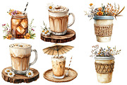 Boho Summer Coffee Time Clipart, an Illustration by Designworld (Thumbnail 4 of 5)