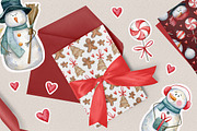 Cute snowmen collection, a Decorative Illustration by Aquarellka (Thumbnail 7 of 9)