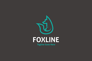 Fox Line - Line Art Logo, a Branding & Logo Template by ashenterprise