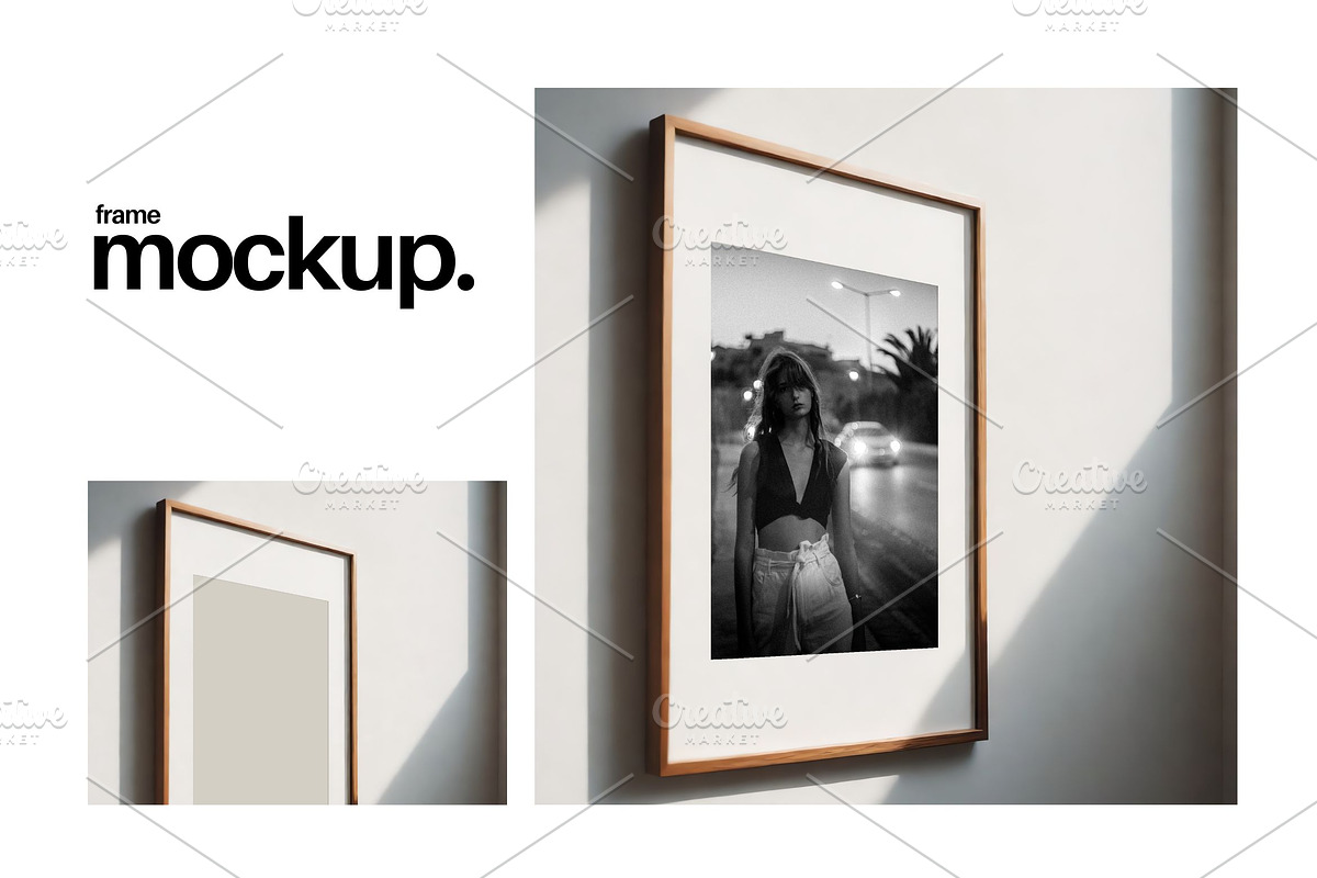 Frame Mockup #689, Wood Portrait, a Print Template by Kzara Visual Concepts