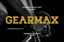Gearmax Bold Serif Sport Font