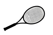 Tennis Racket Icon Silhouette Bundle, an Illustration by Designs_River (Thumbnail 45 of 51)