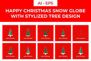 Happy Christmas Design, a Decorative Illustration by Lakhan1998