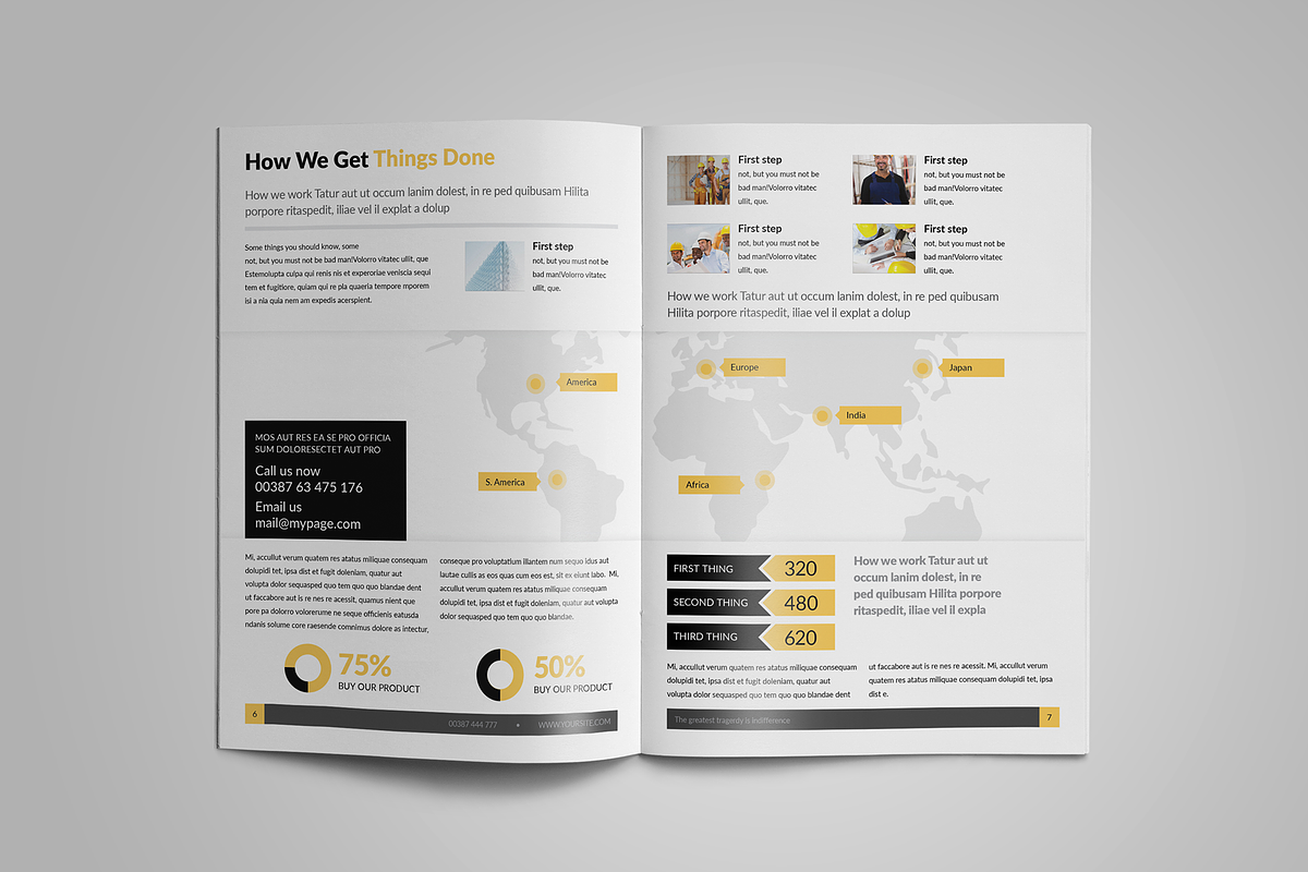 Construction A4 Brochure - InDesign, a Brochure Template by Print design (Photo 4 of 9)