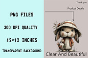 Cute Easter Clipart Bunny Clipart Bu, an Illustration by SVGArt (Thumbnail 3 of 8)