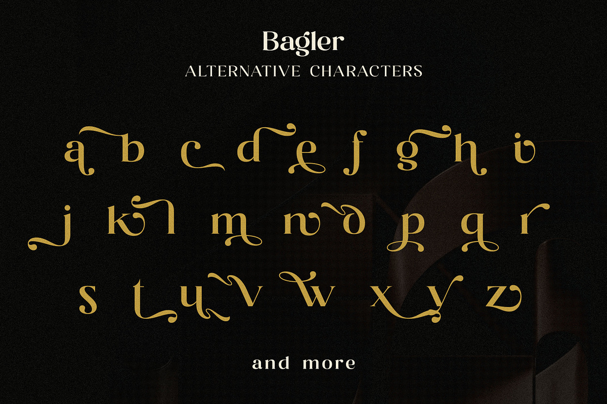Bagler - Ornamental Display Font, a Serif Font by Ekahermawan (Photo 11 of 13)