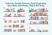 Book Shelves Illustration, a Graphic by 35lab (Thumbnail 5 of 7)