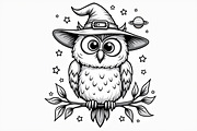 Halloween Illustration Coloring bund, an Illustration by Artivon (Thumbnail 8 of 26)