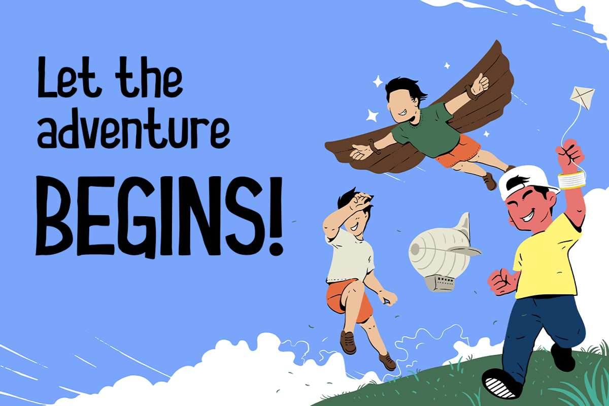 Courage Kid - Fun Kids Font, a Sans Serif Font by Modestype Studio (Photo 3 of 11)