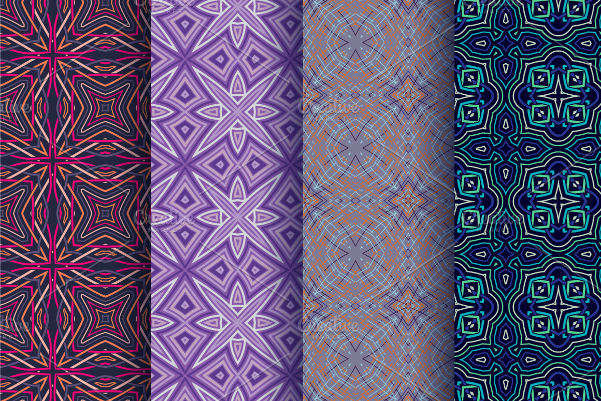 100 geometric seamless patterns, a Pattern Graphic by maximmmmum (Photo 11 of 17)