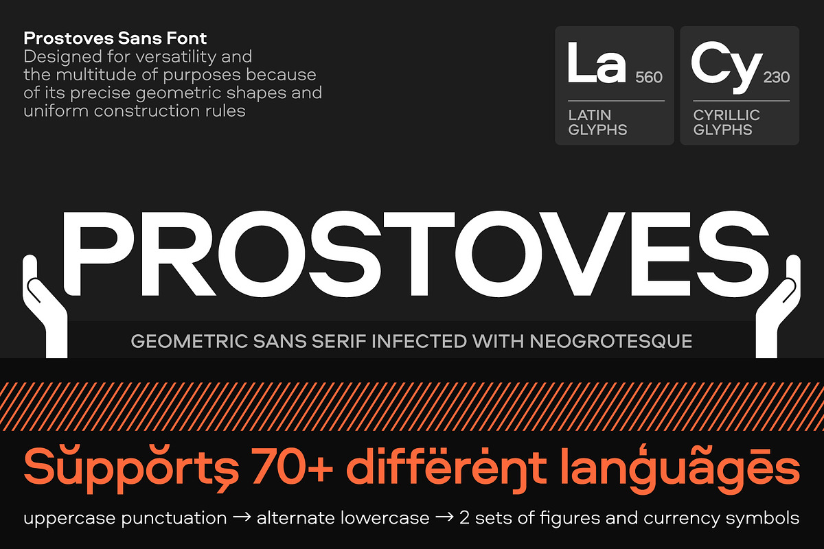 Prostoves - Geometric Neo-Grotesque, a Sans Serif Font by Concepta Digital (Photo 1 of 12)