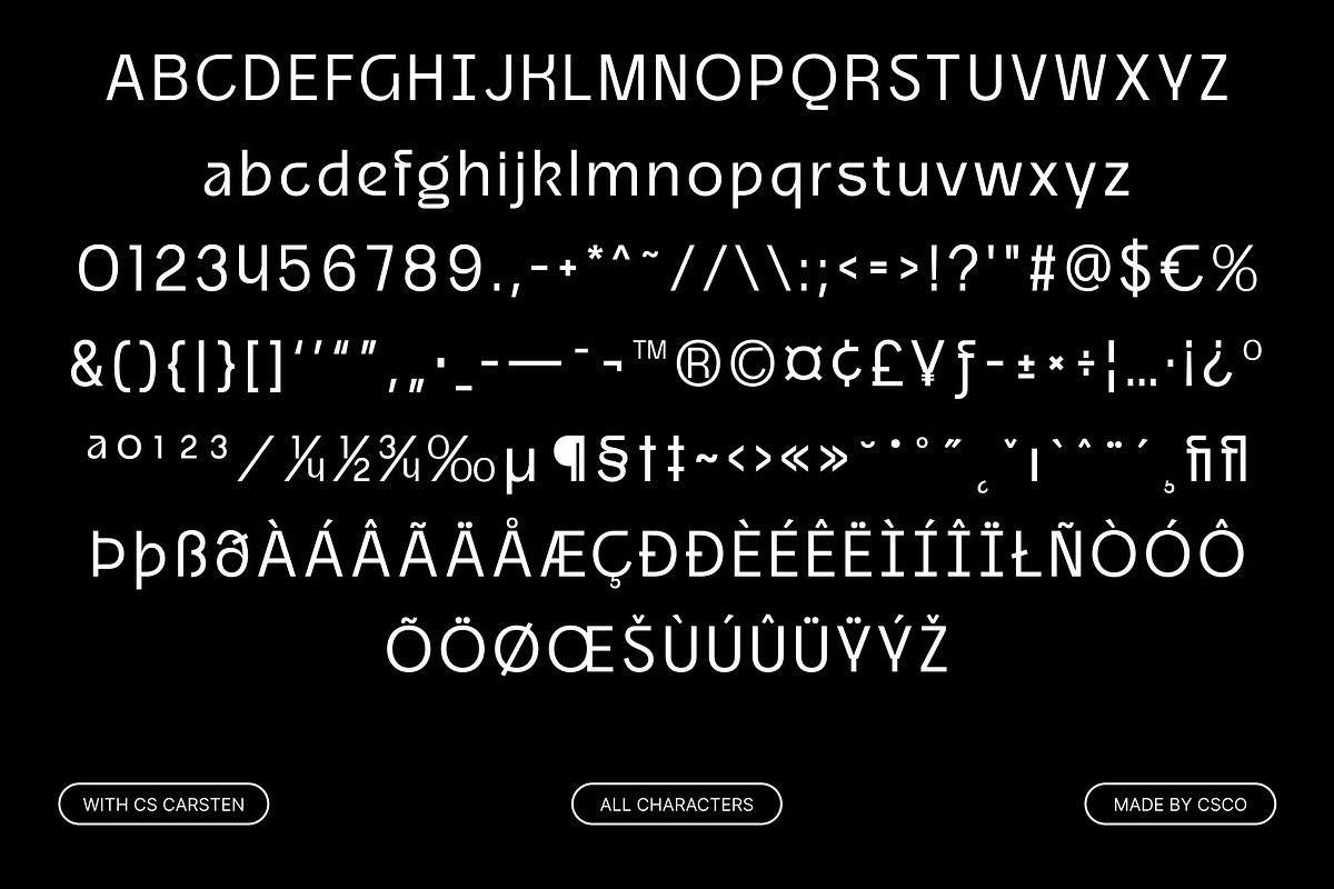 CS Carsten – Hybrid Sans Serif, a Sans Serif Font by Craft Supply Co. (Photo 8 of 8)