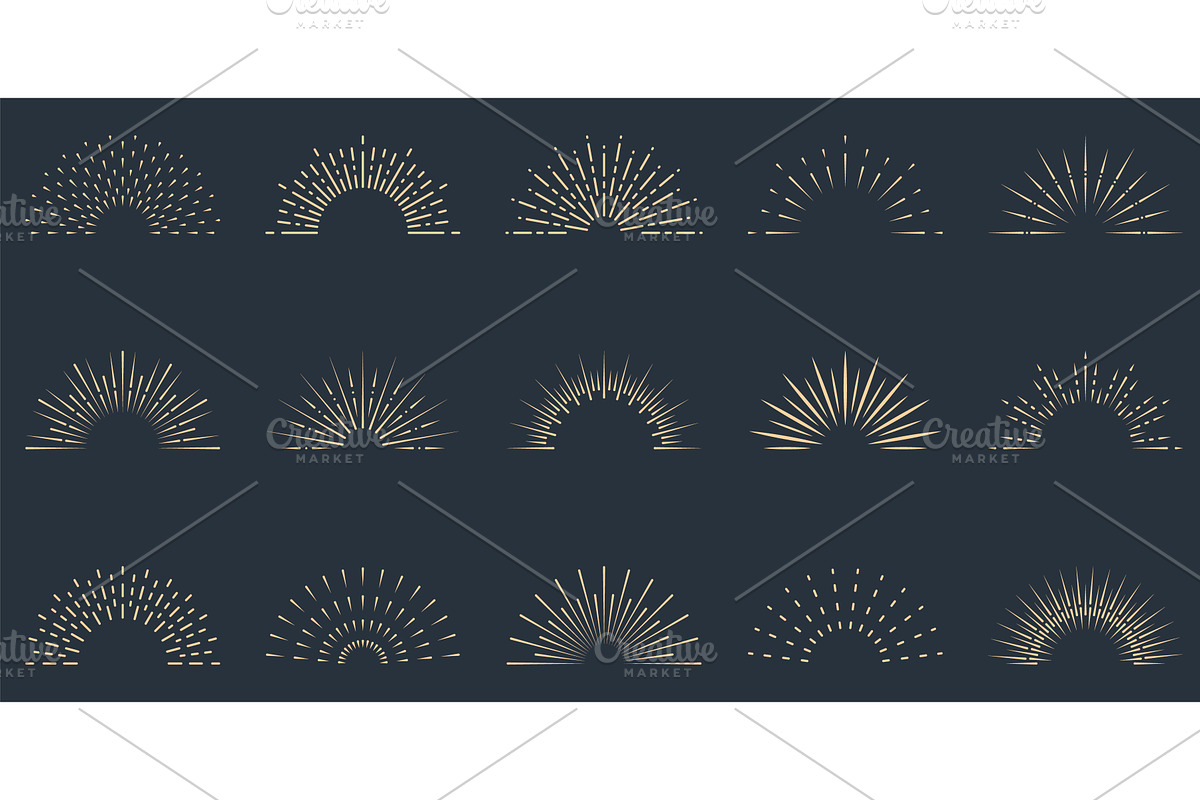 Sunburst Shine Line Icon, an Object Illustration by Gentle Studio