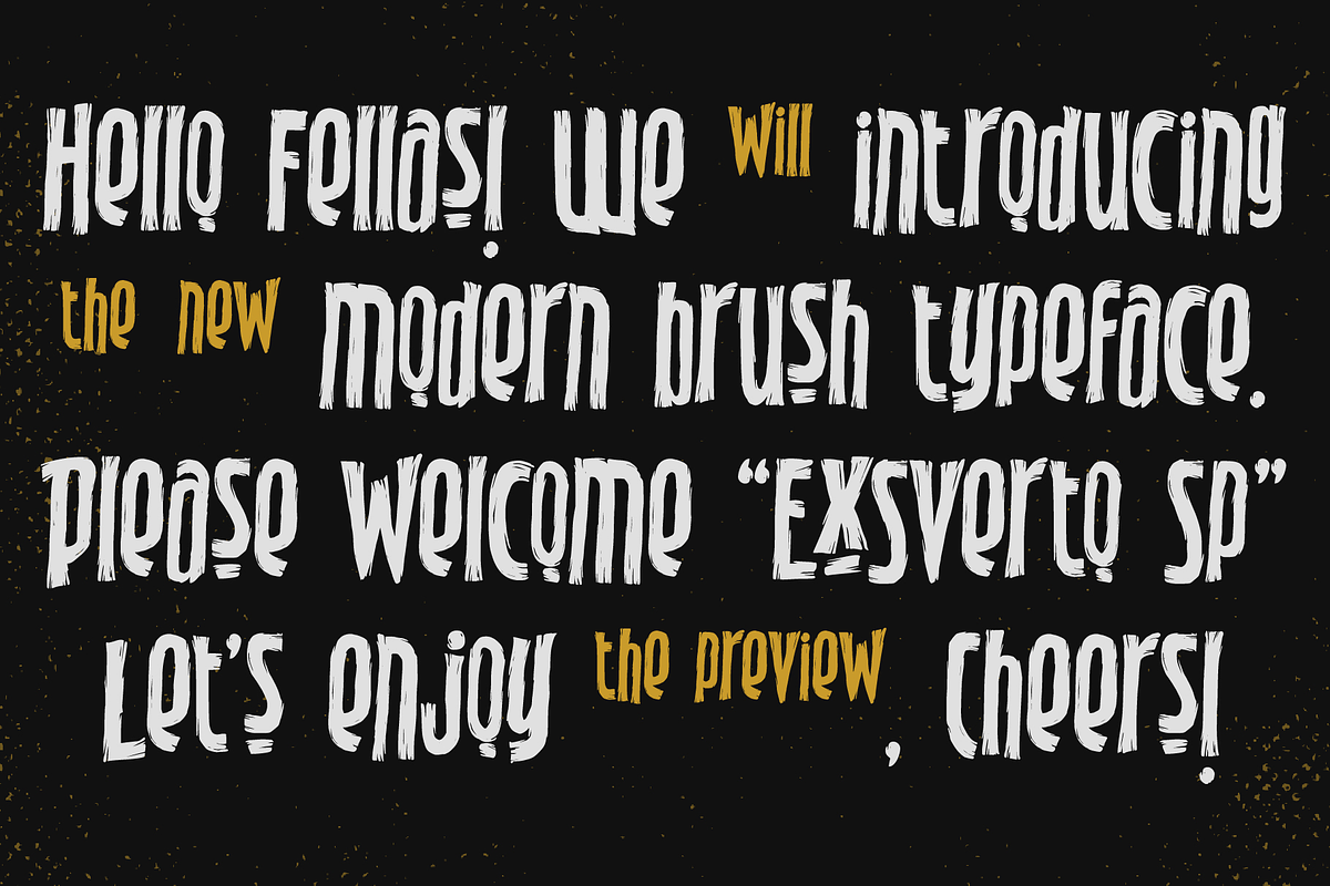 Exsverto Sp, a Font by ilhamtaro (Photo 2 of 12)