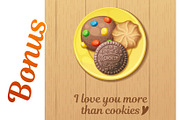 Cookies 2: Cartoon vector food icons, a Food Illustration by Ann-zabella (Thumbnail 2 of 2)
