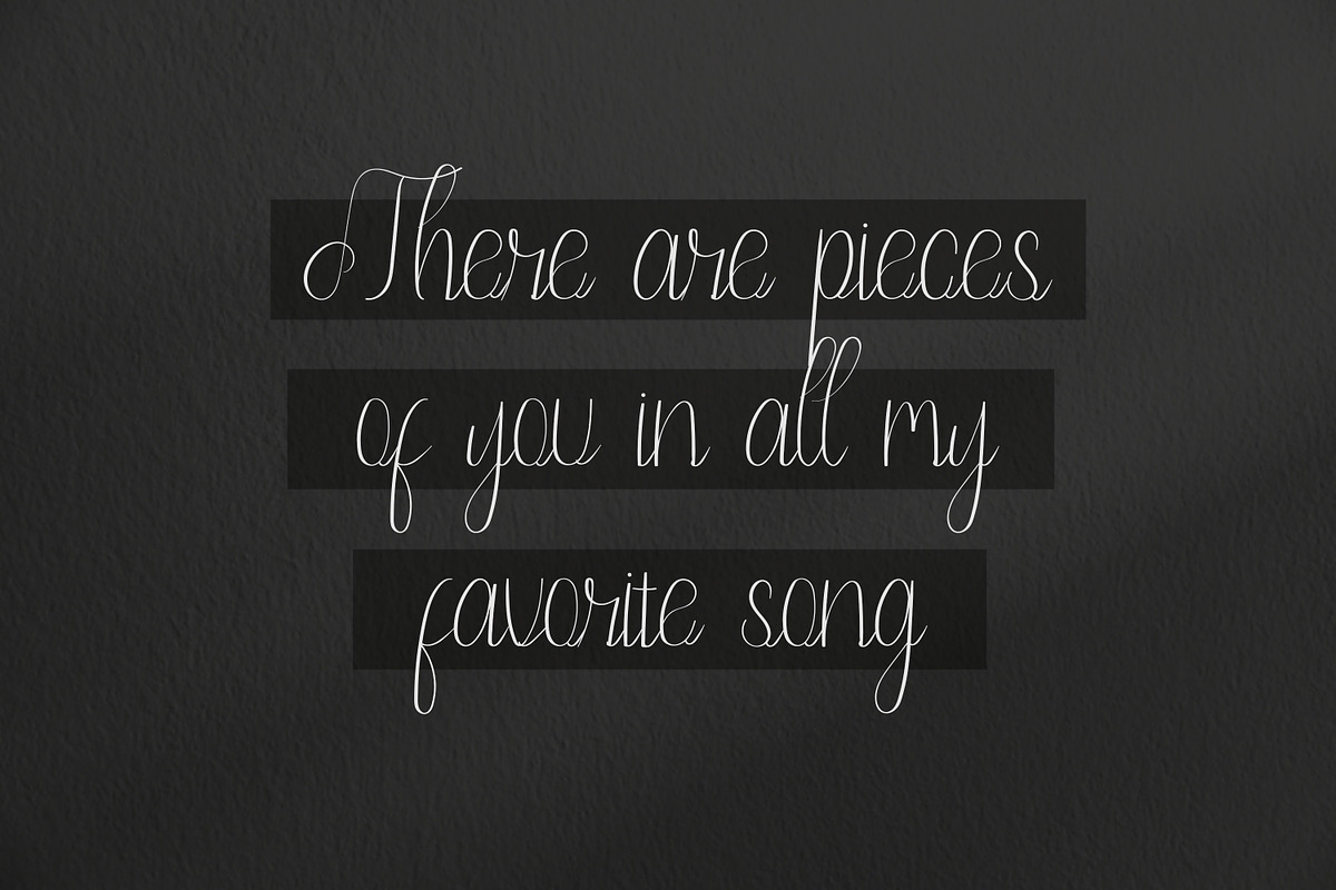 Olleta Script Fonts, a Script Font by mahstudios (Photo 14 of 15)