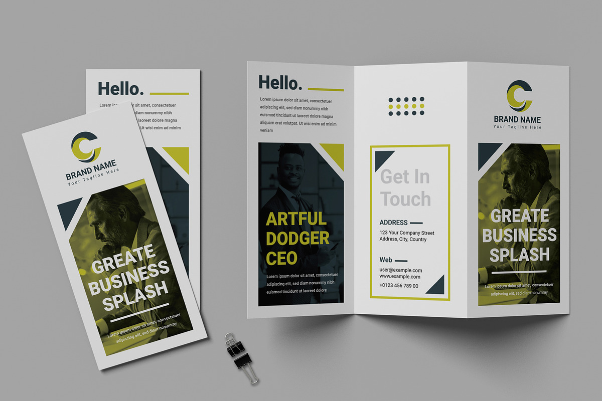 Business Trifold Brochure, a Brochure Template by MightyDesign (Photo 1 of 7)