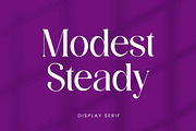 Modest Steady Display Serif Font, a Serif Font by UICreative (Thumbnail 1 of 13)