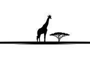Giraffe Safari Silhouette Vector Bun, an Illustration by Designer_Momina (Thumbnail 19 of 51)
