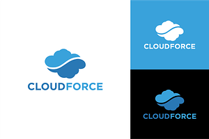 Cloud Force Logo, a Branding & Logo Template by zaqilogo