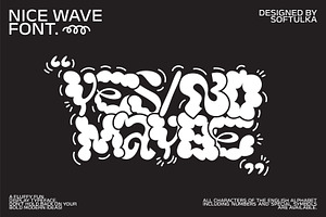 Nice Wave Font. Fun Display Typeface