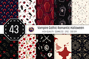 Vampire Gothic Romantic Halloween, a Pattern Graphic by Coco Bloom (Thumbnail 1 of 7)