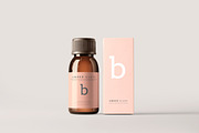 Amber Glass Bottle Mockups, a Cups & Container Mockup by pmvch (Thumbnail 5 of 20)