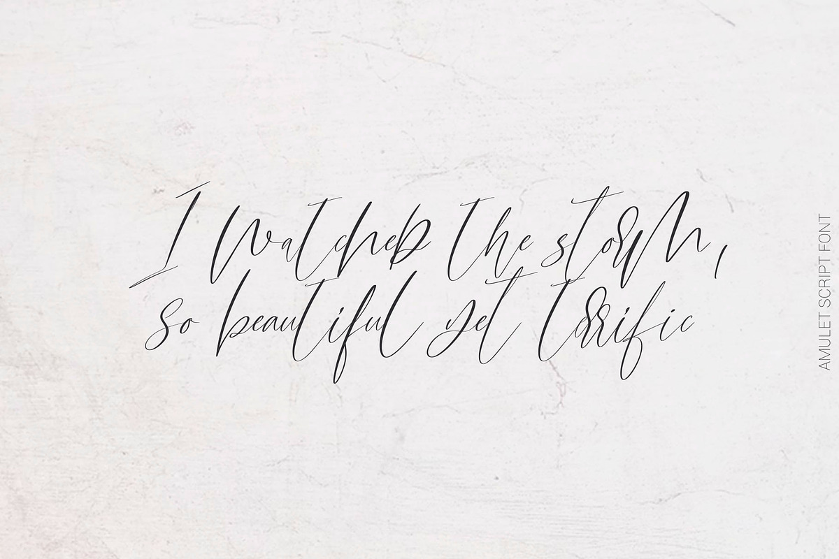 Amulet. Signature Script Font preview 8